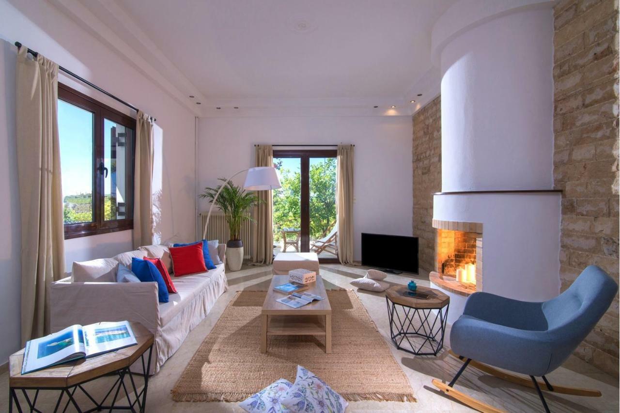 Luxury Villa Rosita W Heated Pool - Nature And Relax Epano Vathia Экстерьер фото